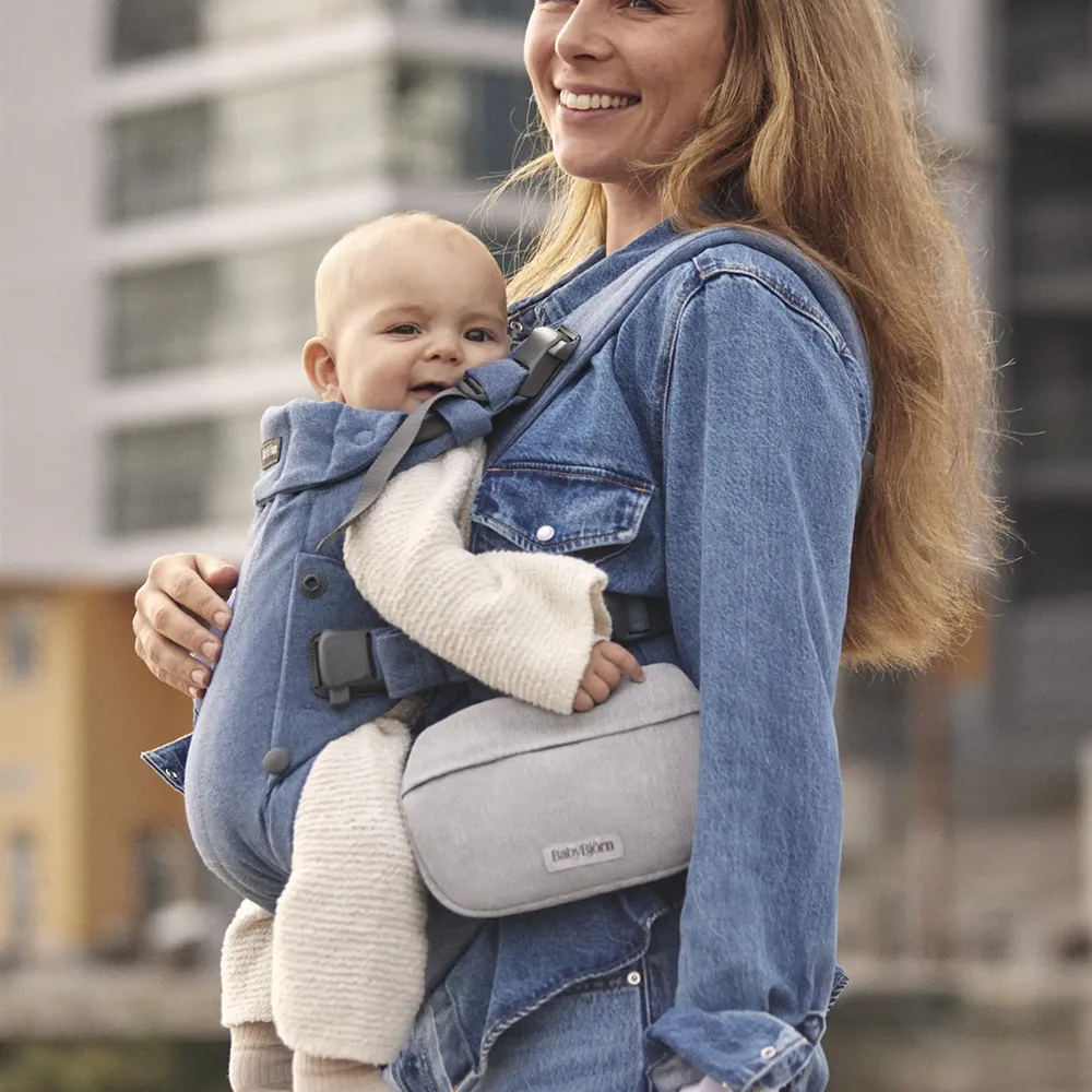 Babybjörn Opbevaringslomme til bæresele Vævet melange Light Gray
