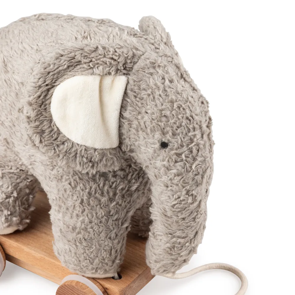 Sebra Træklegetøj Elefant grå