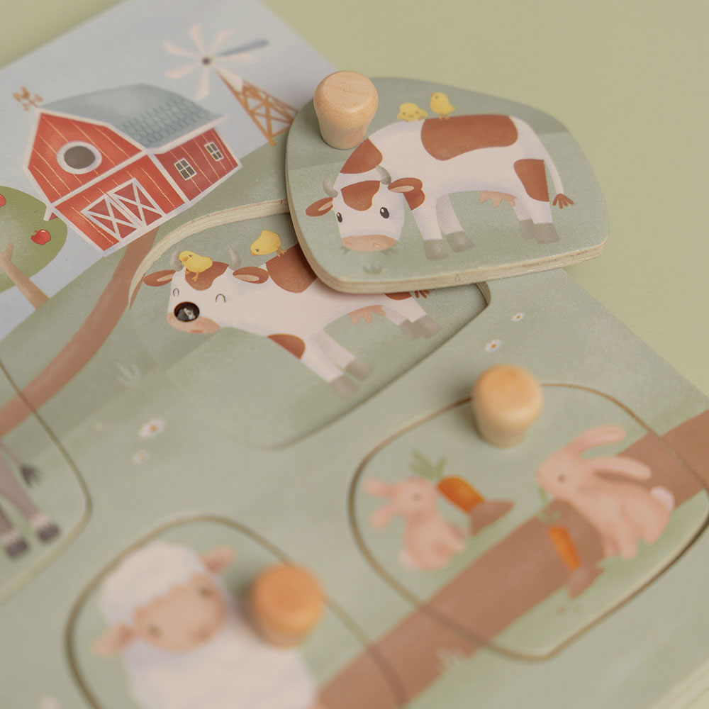 Little Dutch Træpuslespil med Lyd – Little Farm