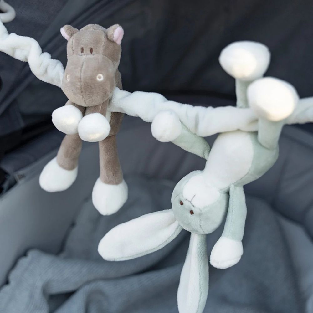 Teddykompaniet Diinglisar Vognlegetøj Kanin og Flodhest