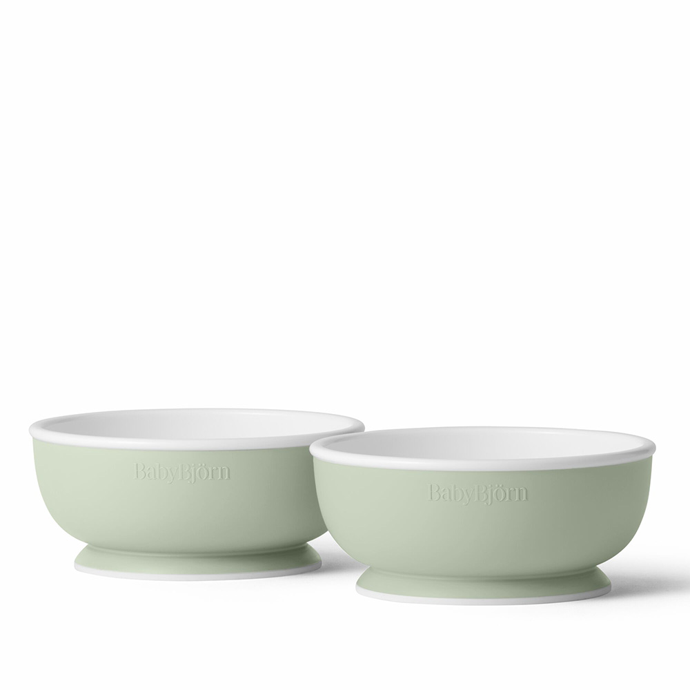 Babybjörn børneskål 2-pak Powder Green