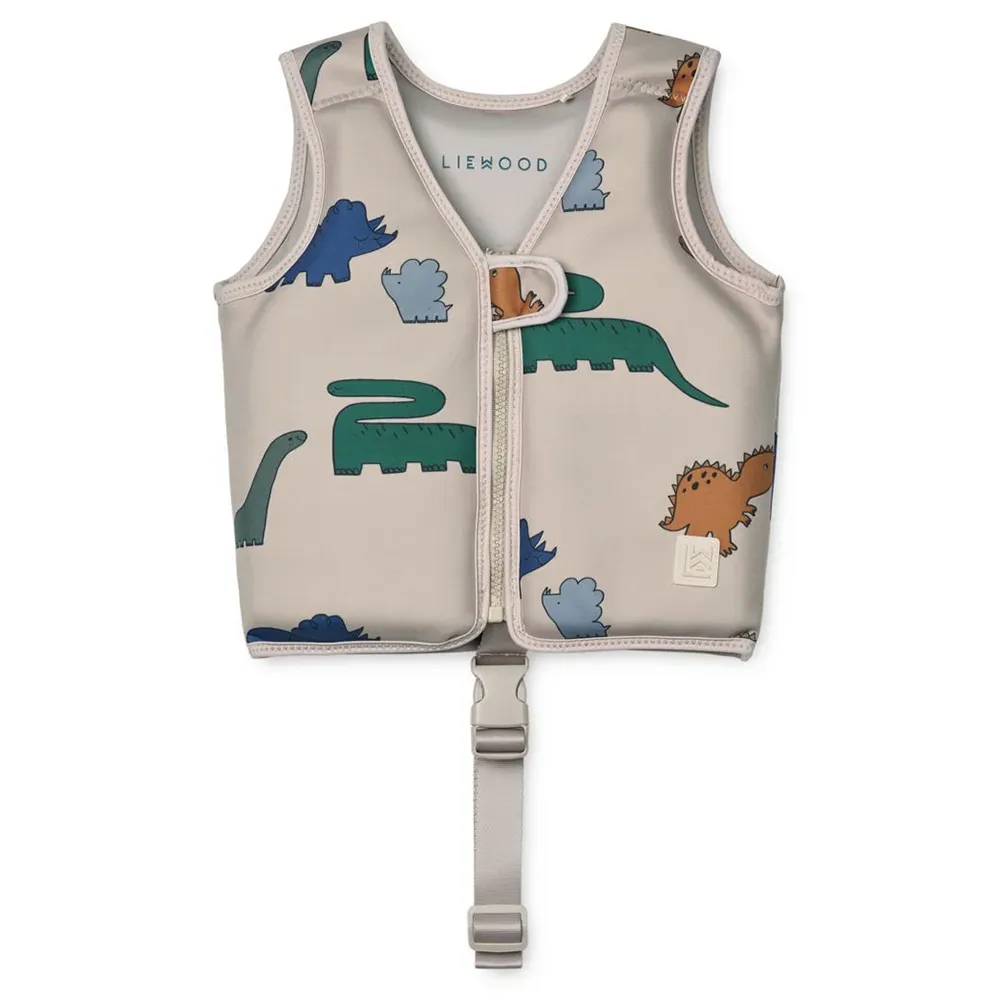 Liewood Dove Badeveste Dinosaurs/Mist