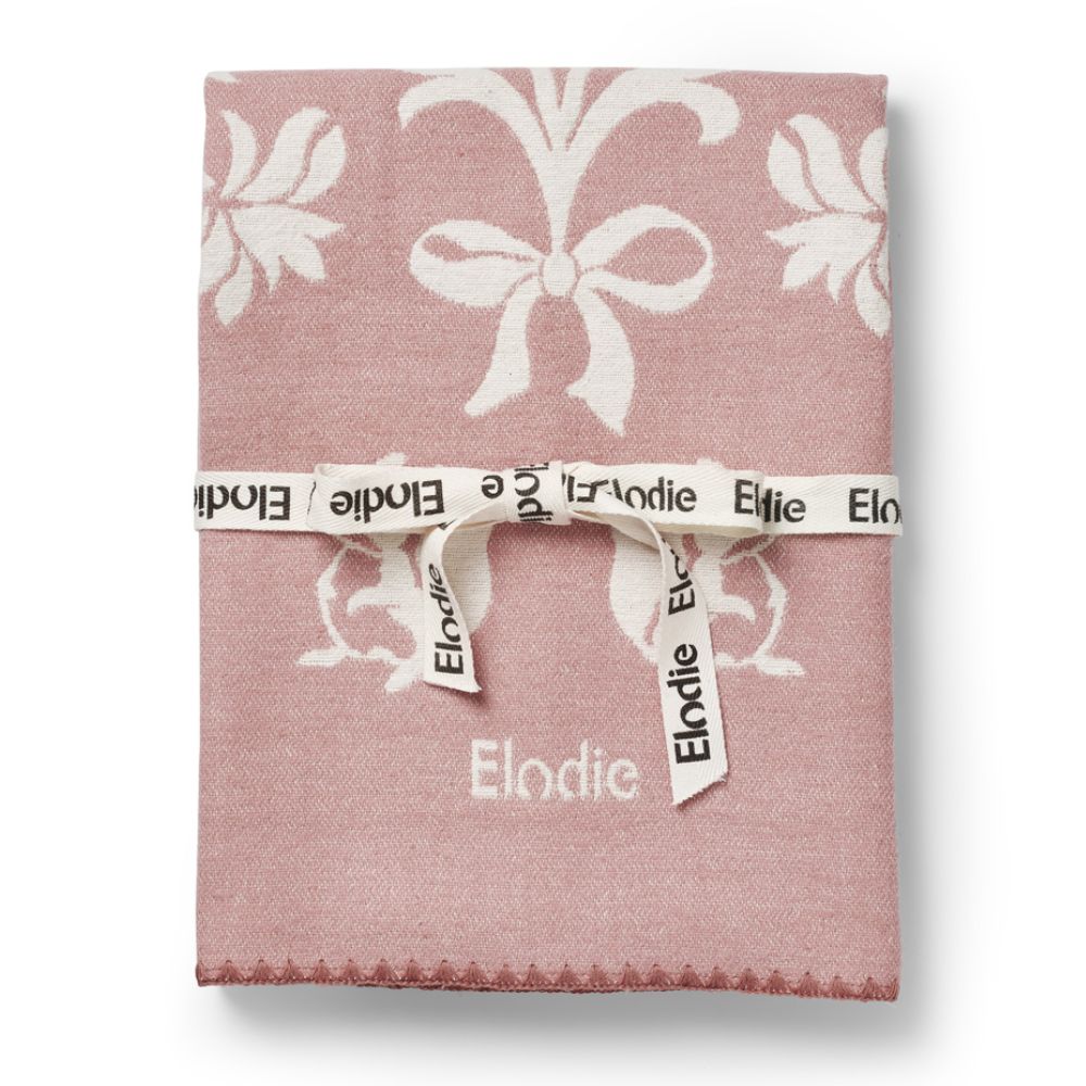 Elodie Details Jacquard Tæppe Mullberry Pink