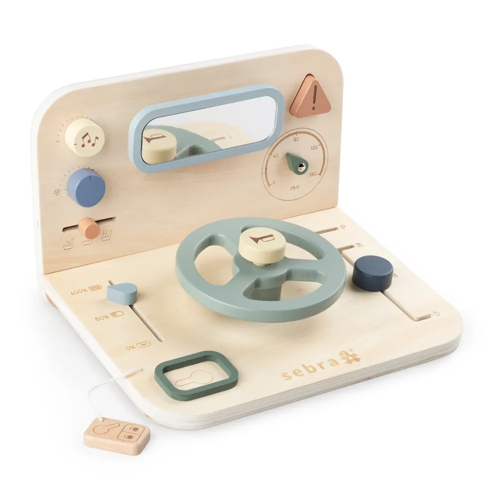 Sebra Aktivitetspanel bil træ