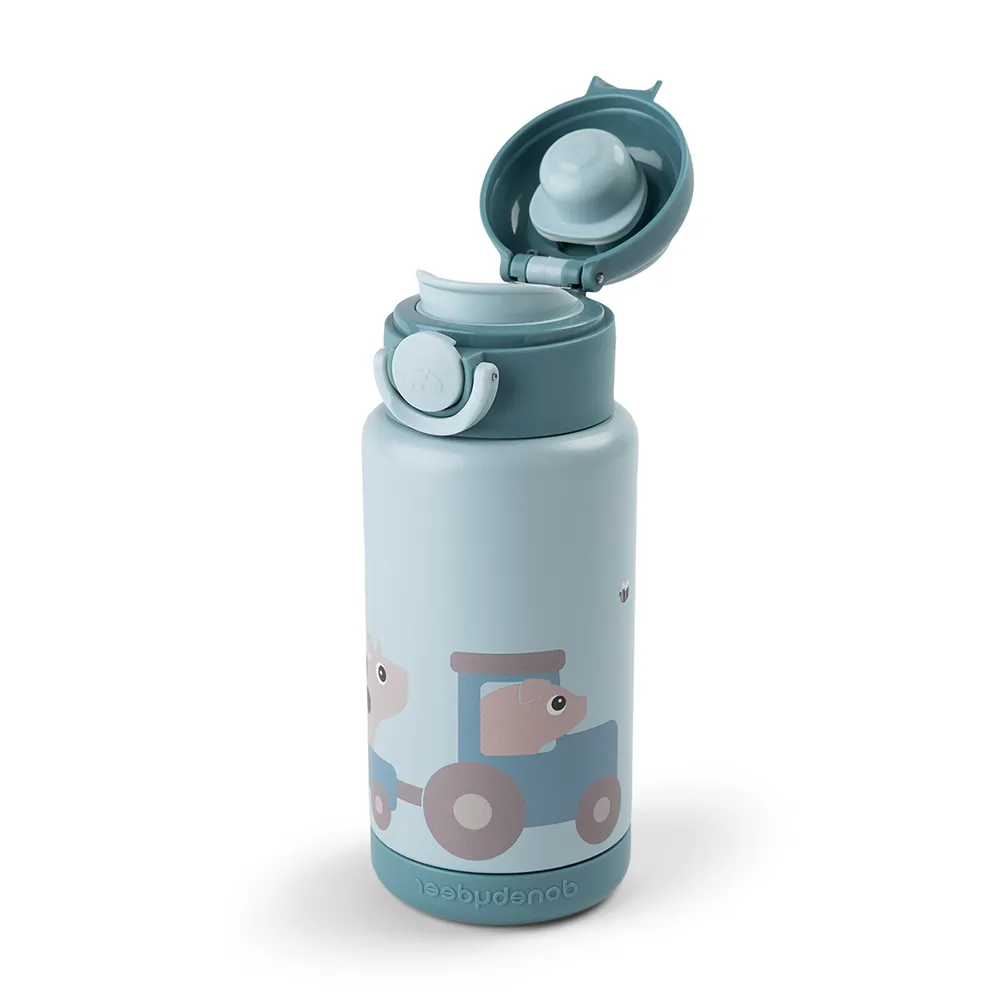 Done by Deer vandflaske Tiny Farm Blue 340 ml