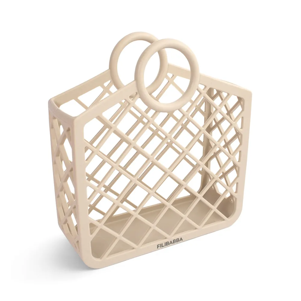 Filibabba Strandtaske i silikone - Whitecap Grey