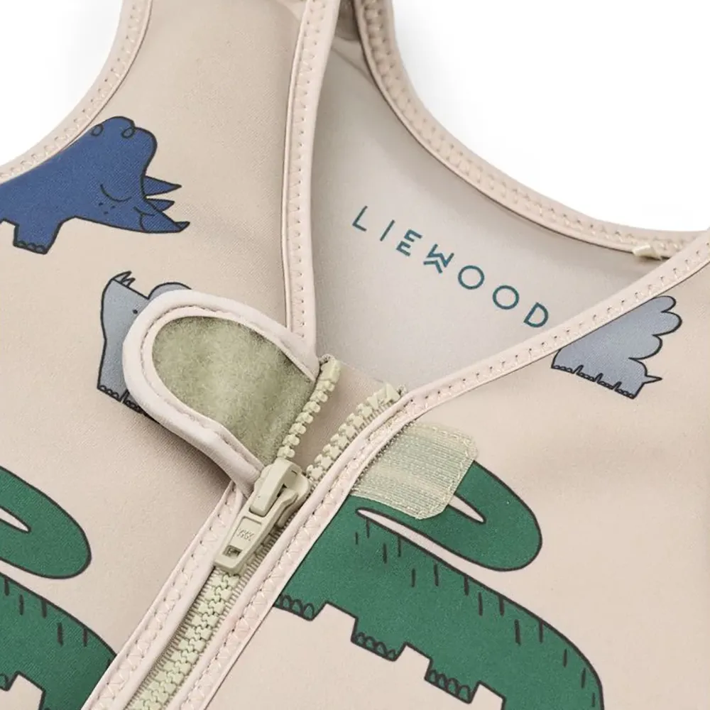 Liewood Dove Badeveste Dinosaurs/Mist