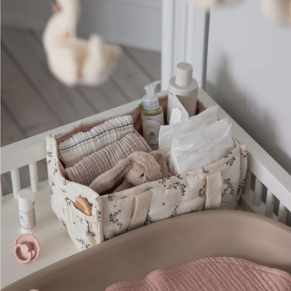 Sebra diaper caddy powder blossom