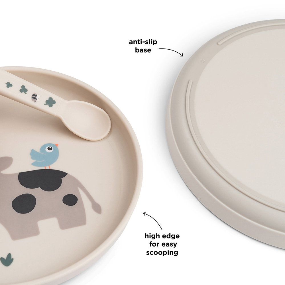 Done by Deer Foodie plate Tiny farm Sand