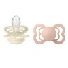 BIBS dug 2-Pack Supreme 6-18m Silikone Elfenben/Blush