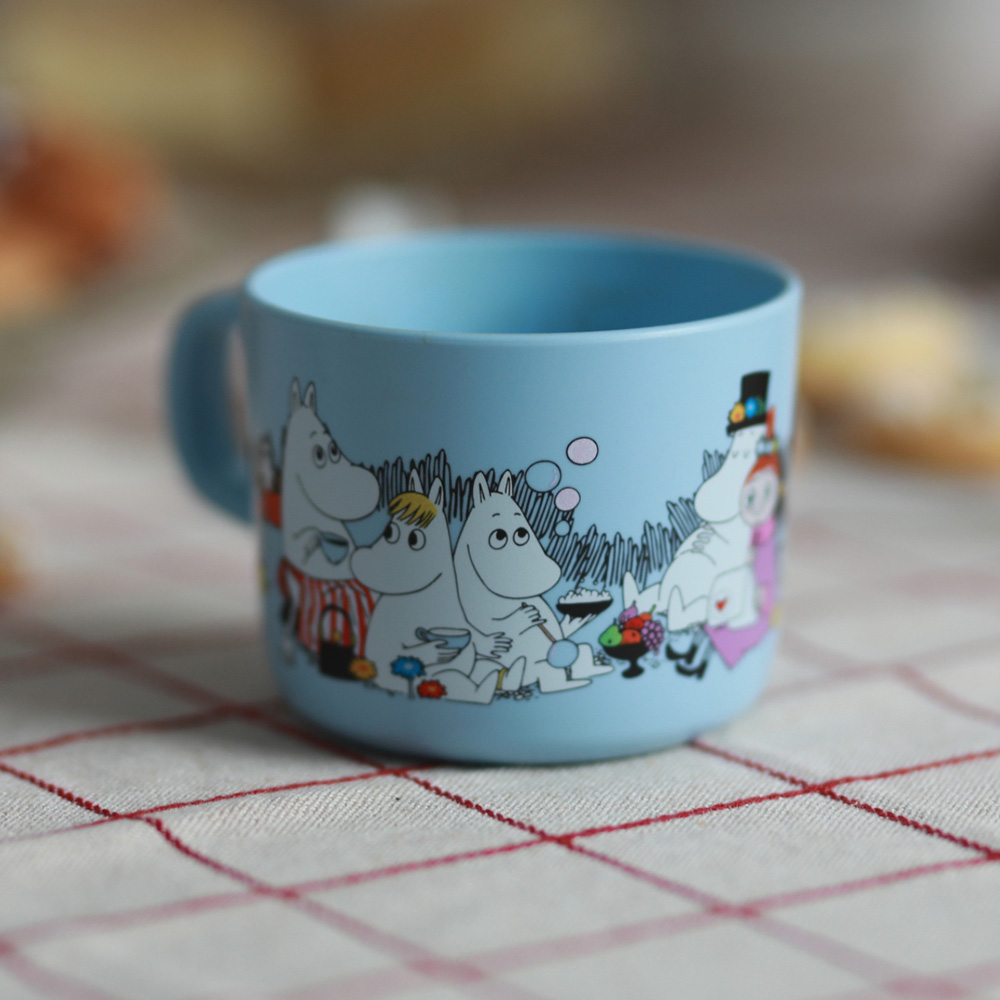 Rätt Start Moomin Picnic, Krus med hank, lyseblå