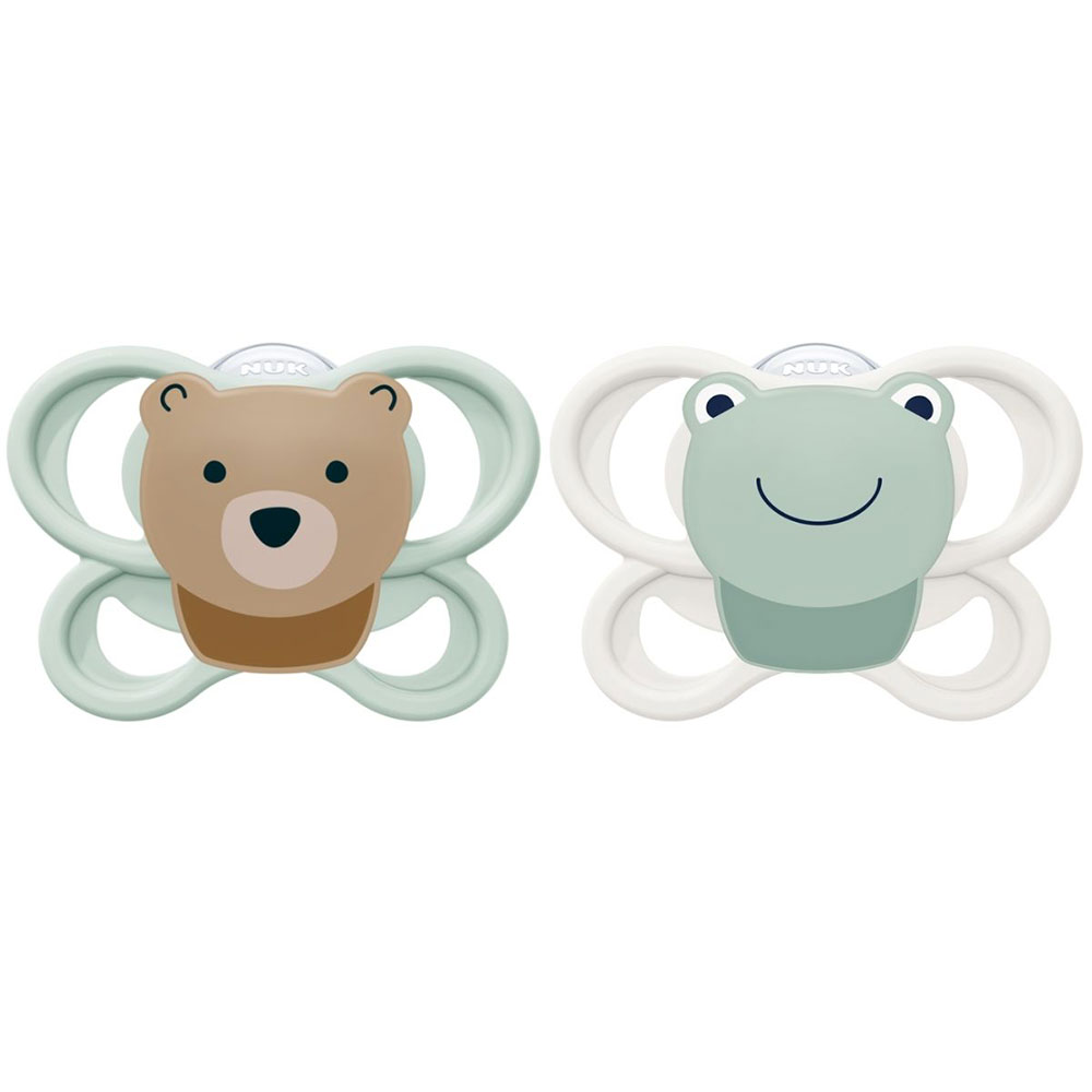 NUK Sut Perfect Match Air Bear/Frog 0-6 mdr.