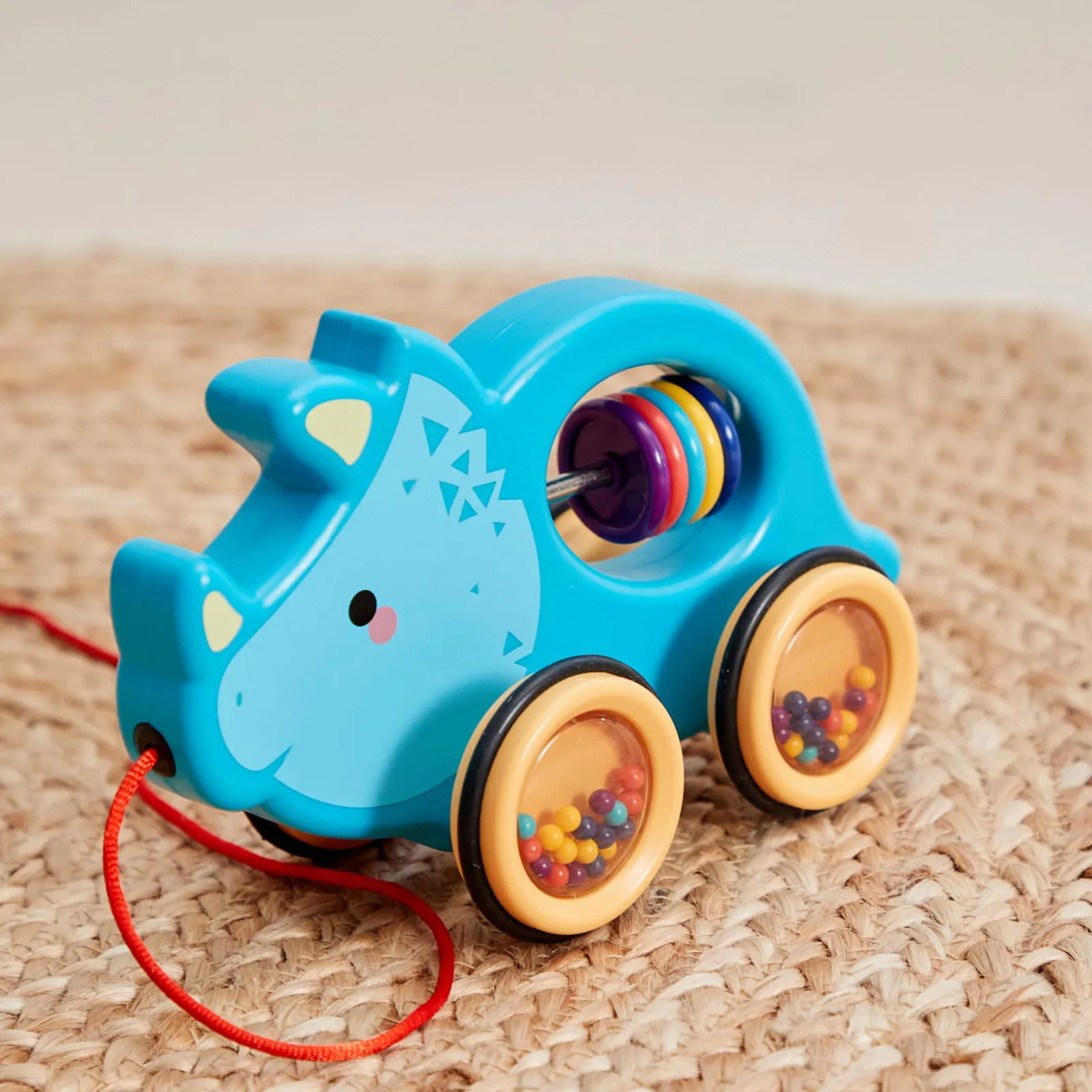  Skandinavisk Baby pull legetøj dinosaur