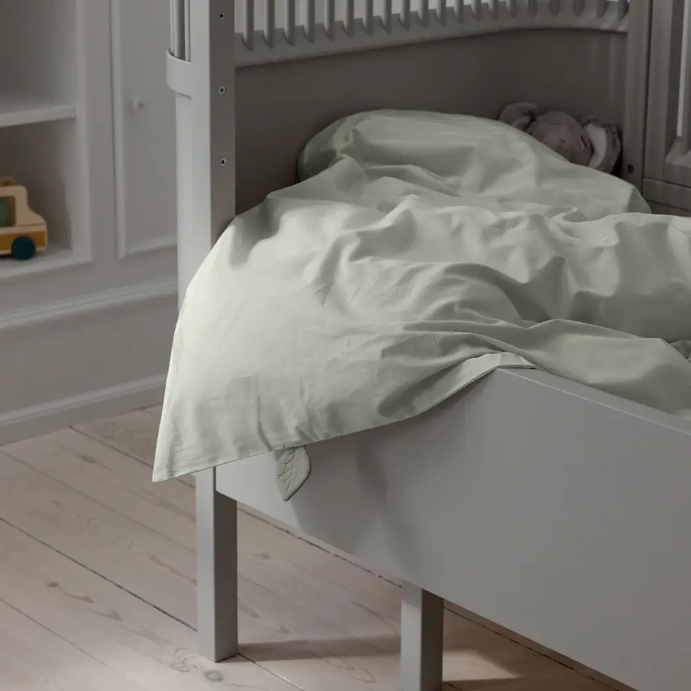 Sebra Dynebetræk junior mist green