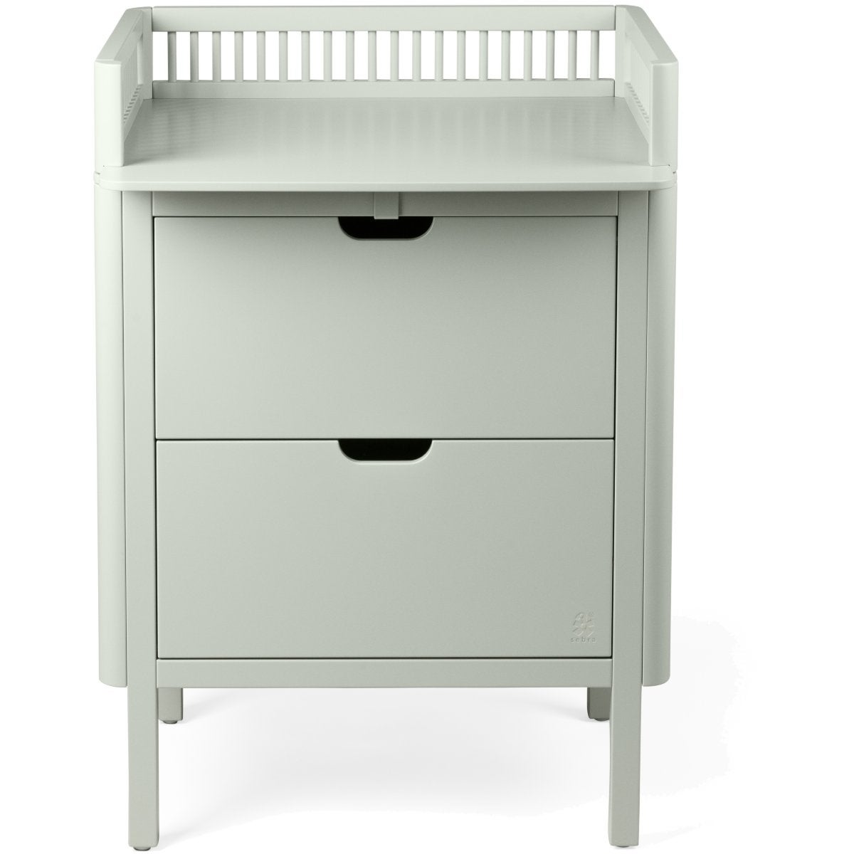Sebra Puslebord med skuffer mist green