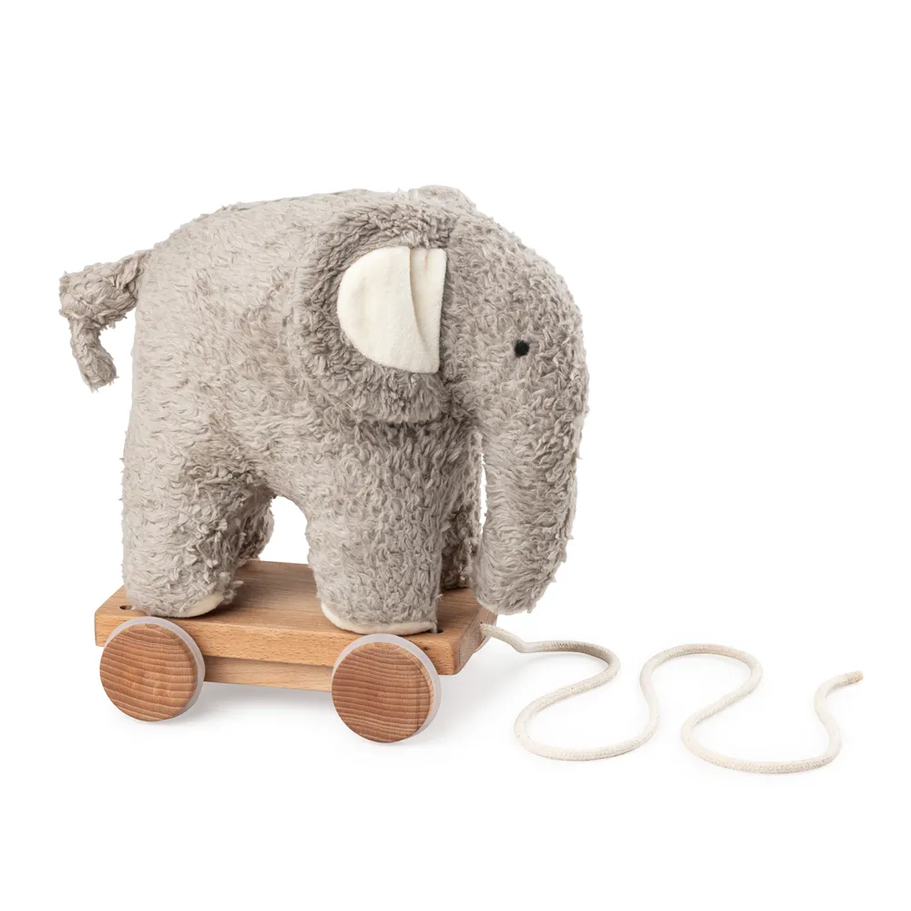 Sebra Træklegetøj Elefant grå