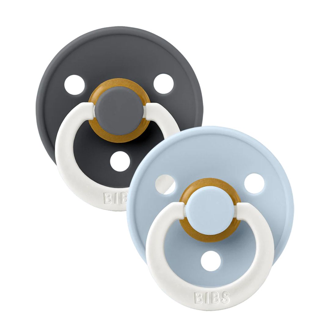 Hagesmæk Napp 2-Pack 6-18m Iron/Baby Blue Night