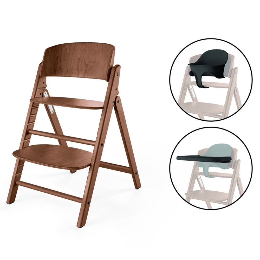 Cybex Click & Fold Spisebordsstol 3-in-1 All Natural Dark