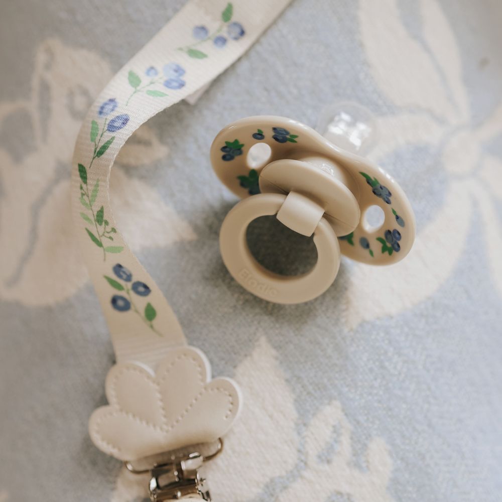 Elodie Details Jacquard Tæppe Blueberry Blue