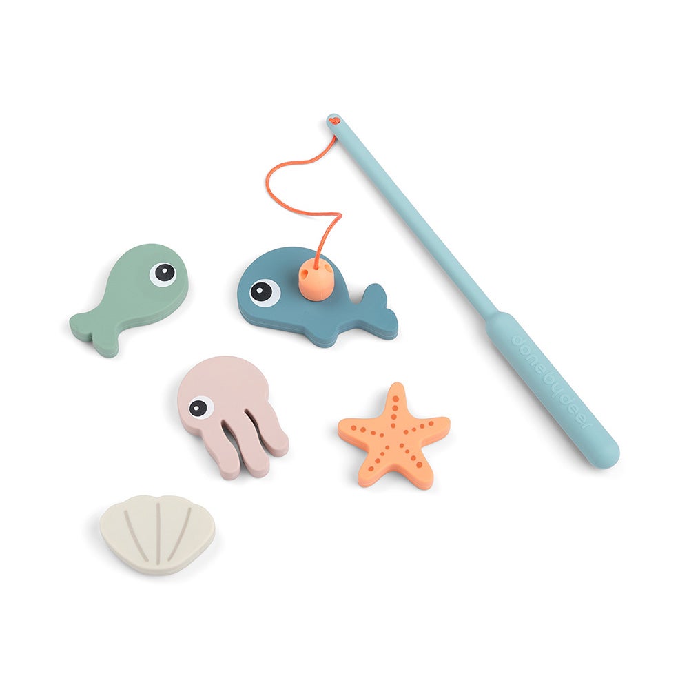 Done by Deer badelegetøj fiskestang Sea friends Colour mix