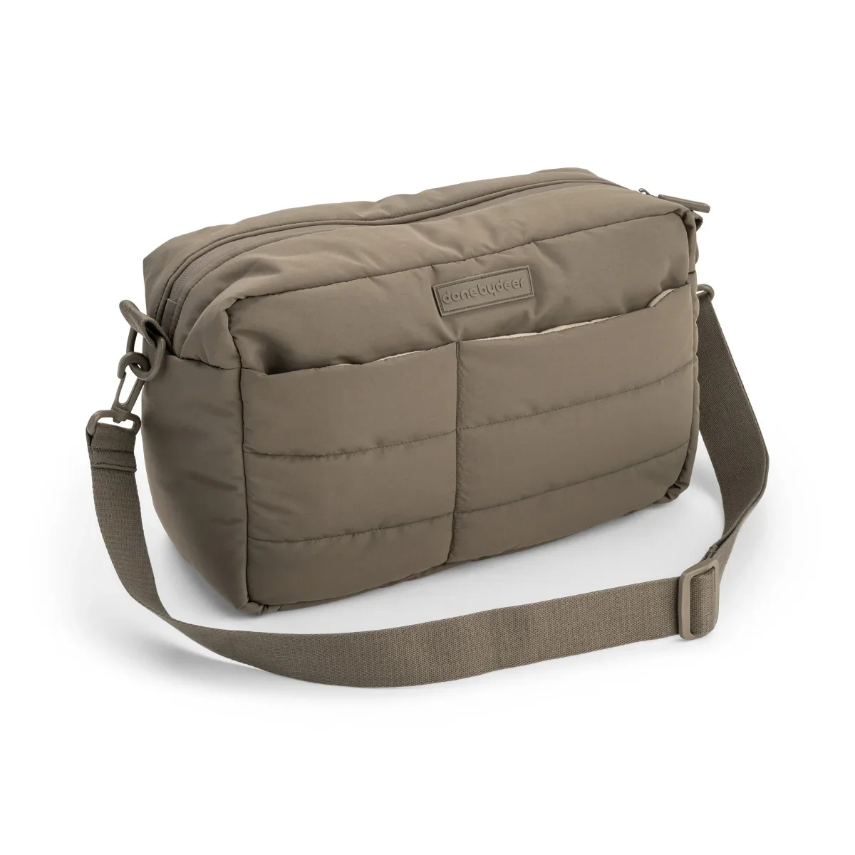 Done by Deer quiltet barnevognstaske taupe