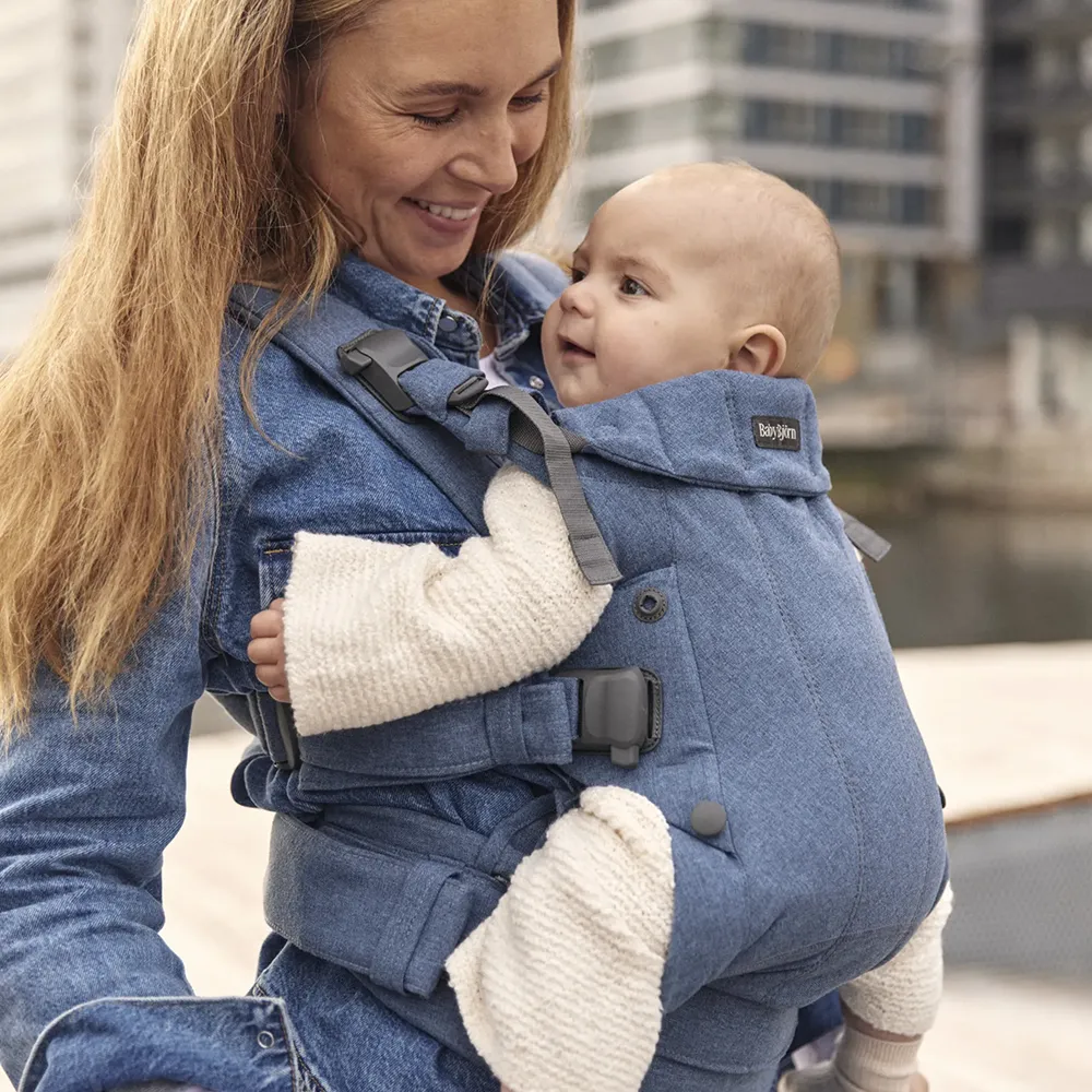 BabyBjörn bæresele Harmony Vävd Melange Blue