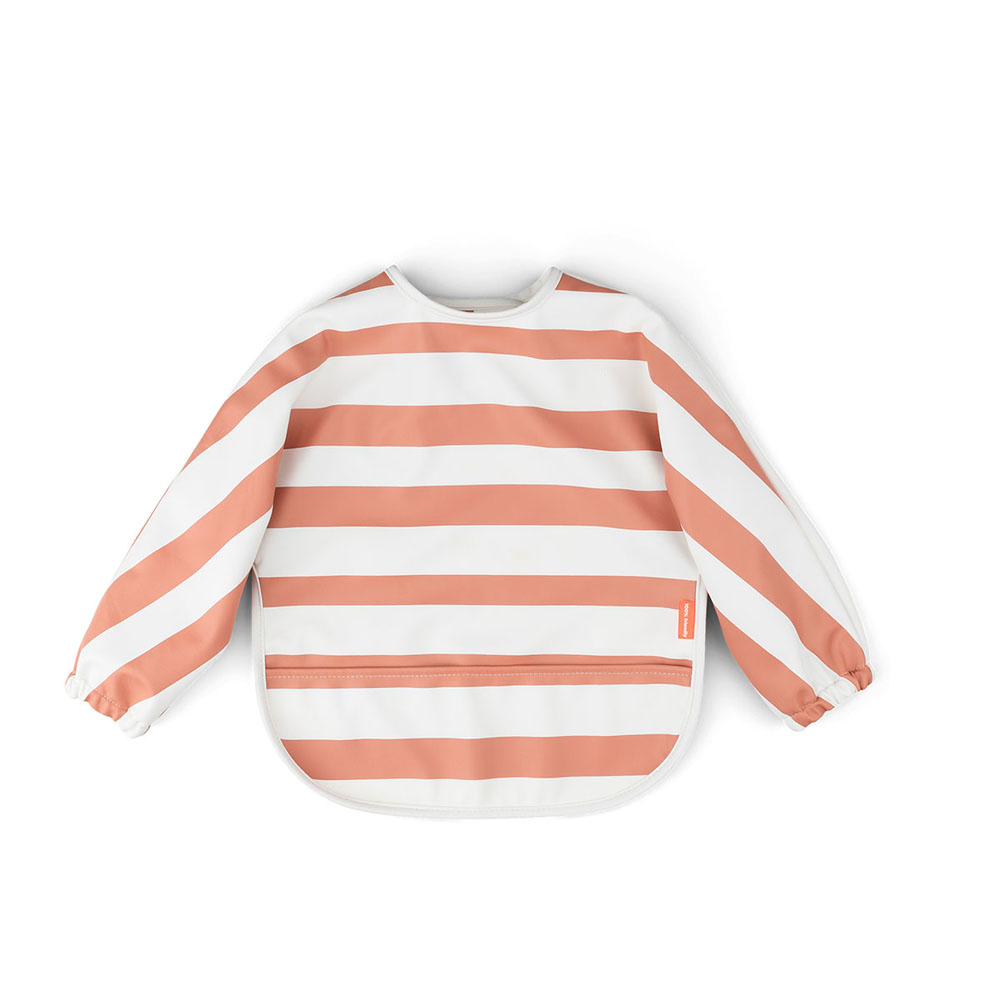 Done by Deer hagesmæk med ærmer Stripes Papaya