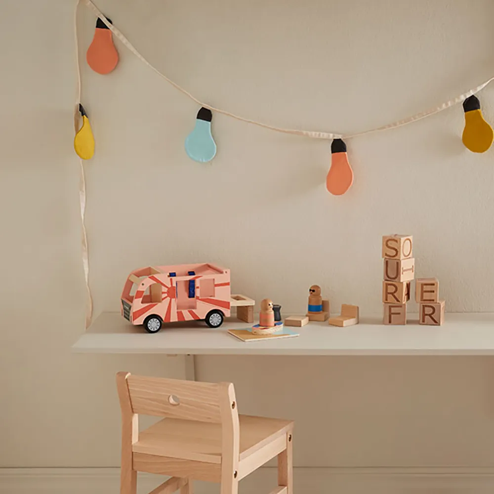 Kids Concept Girlang-lyspære grøn multi