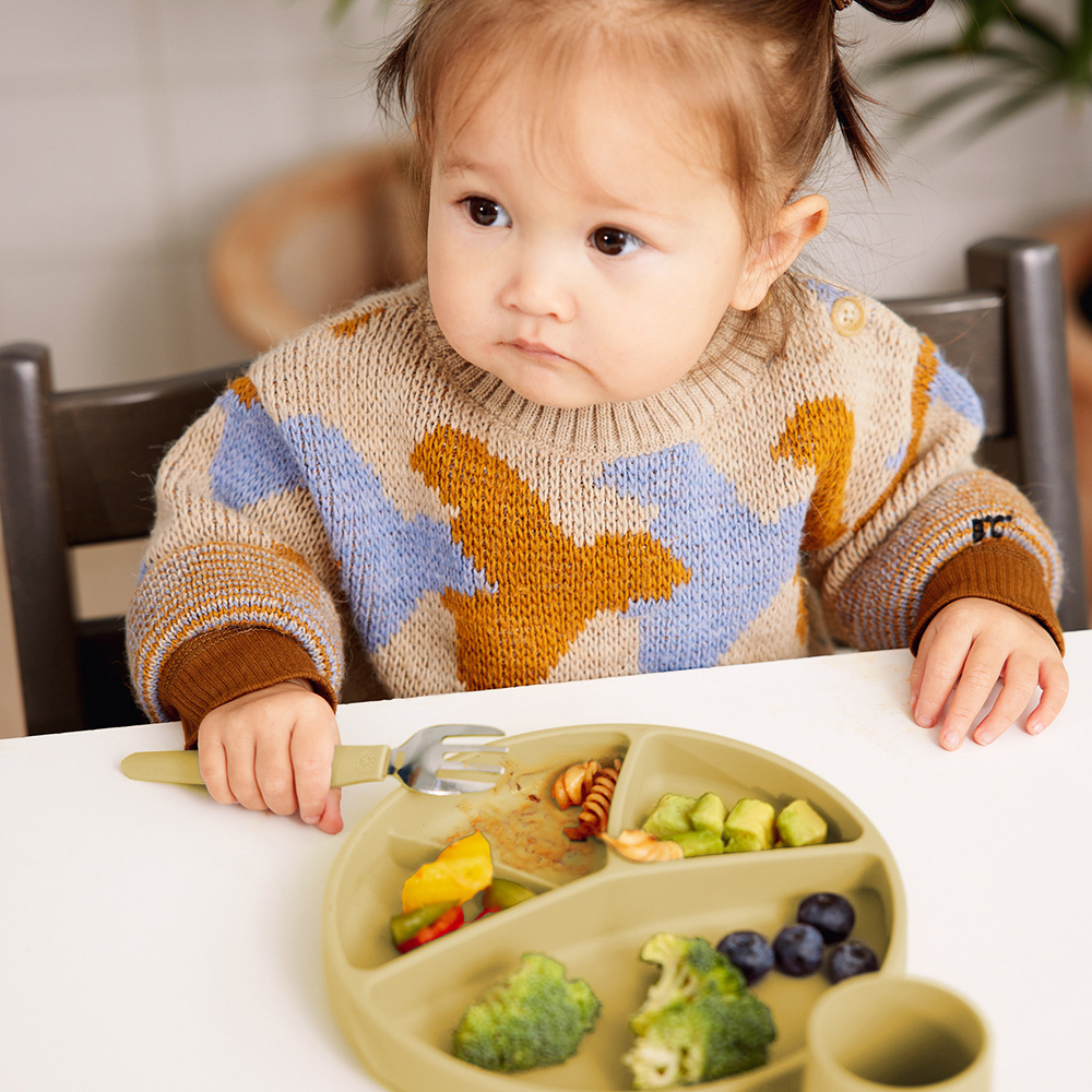 Everyday Baby Silikoneplade med sugekop Soft Yellow