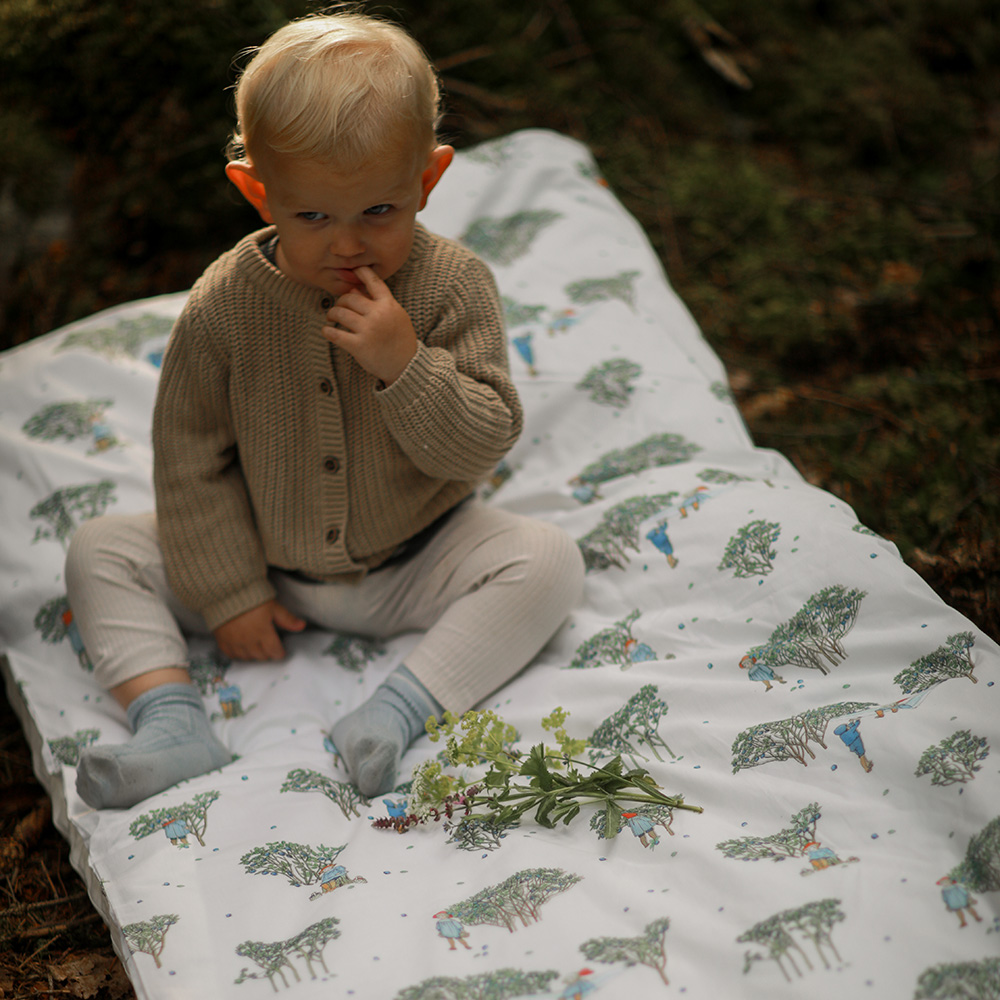 Rätt Start Beskow Putte i Blåbärsskogen dynebetræk til vogn/vugge