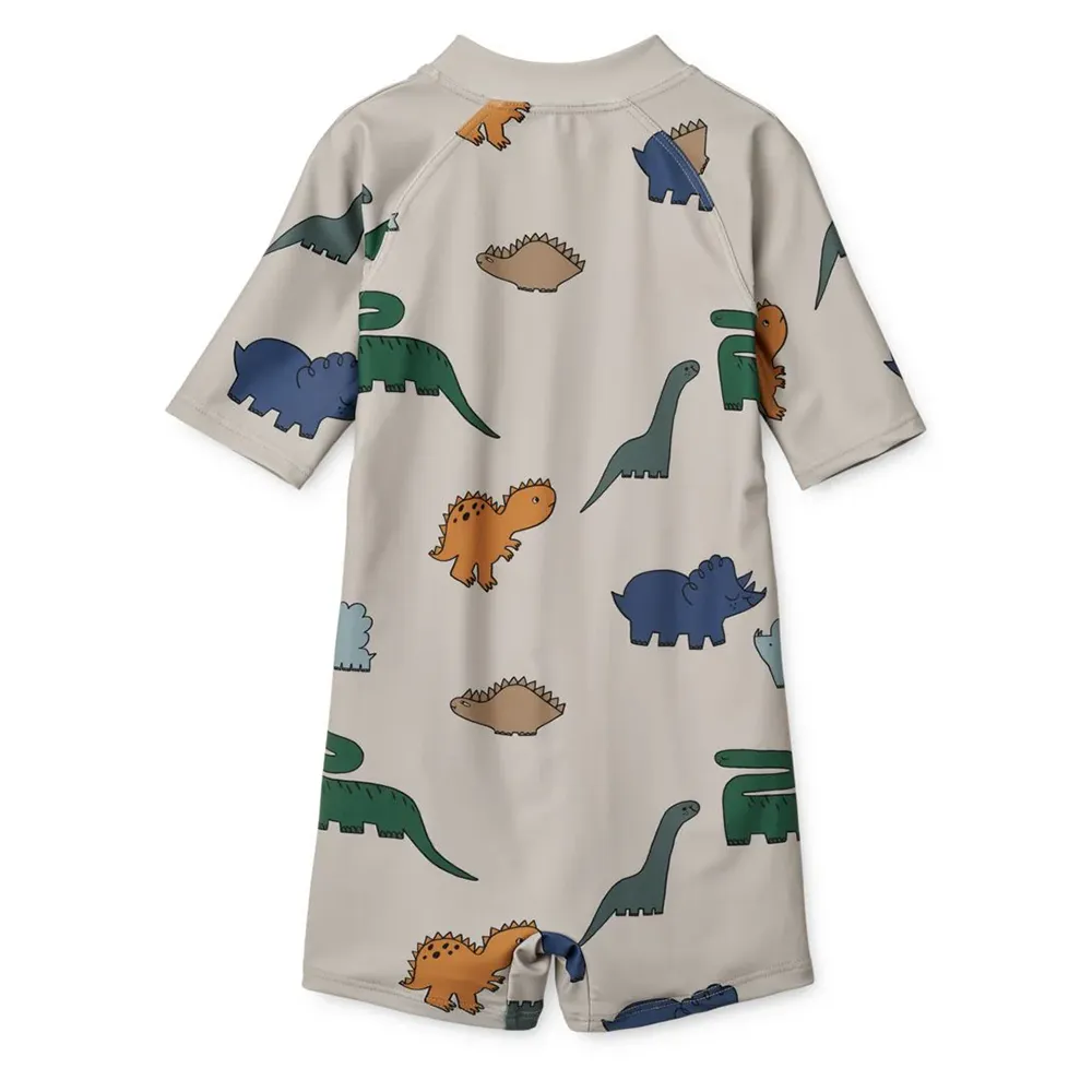 Liewood Max UV-dragt størrelse 56 Dinosaurs/Mist