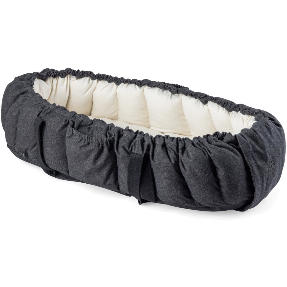 Sebra Babynest 3-i-1 med kaleche dark grey melange