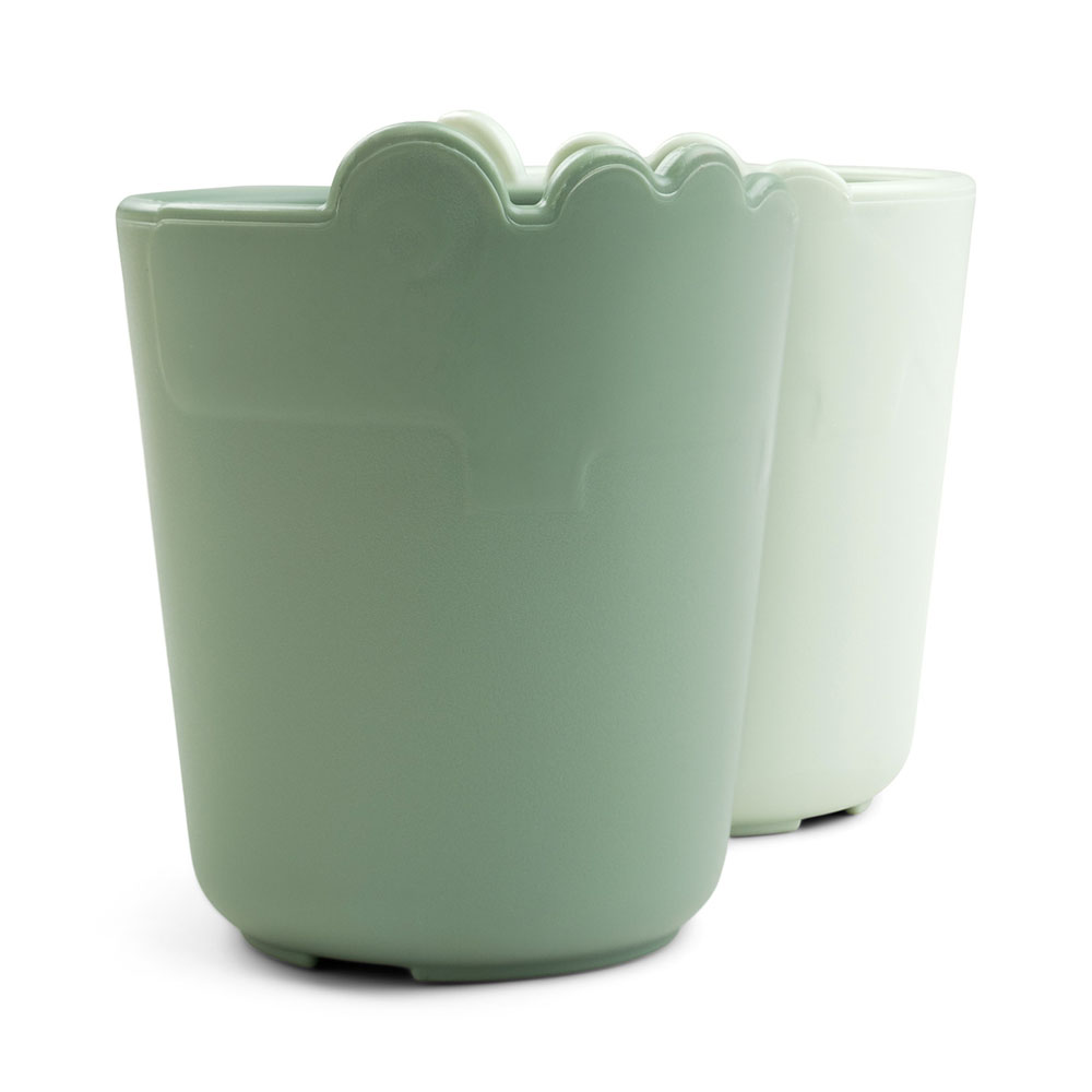 Done by Deer Kiddish mini krus2-pack Croco Green