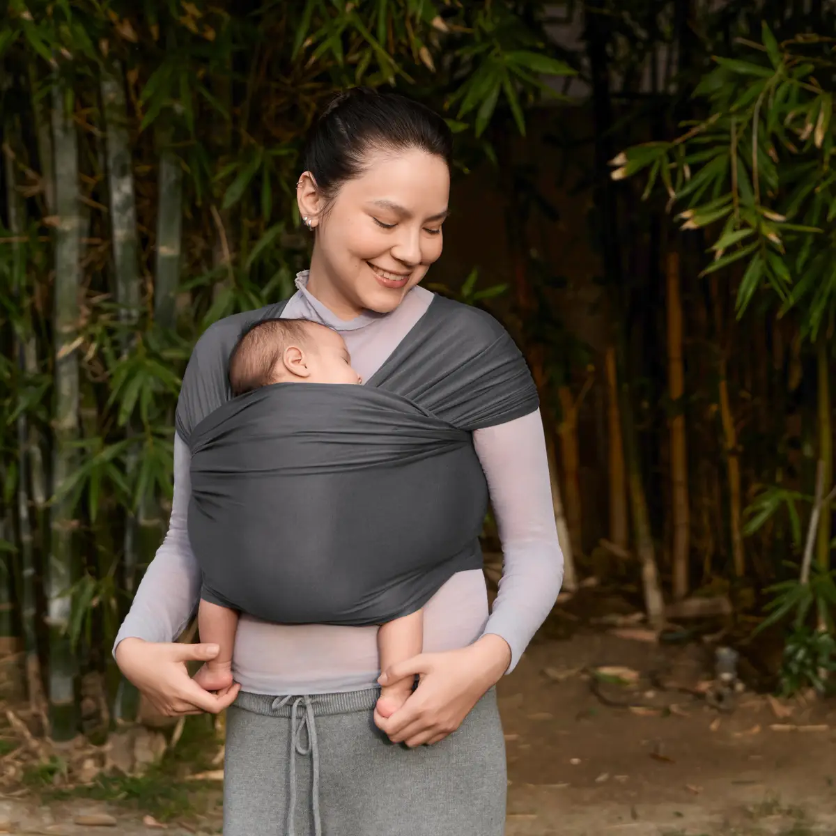 Ergobaby Aura Wrap bæresele Soft Black