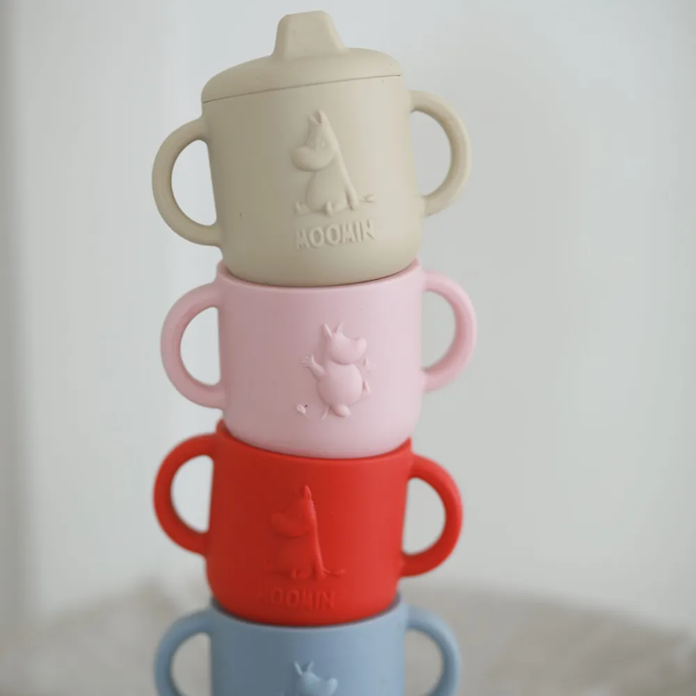 Rätt Start Mumin Drikkekop i silikone Rosehip Pink