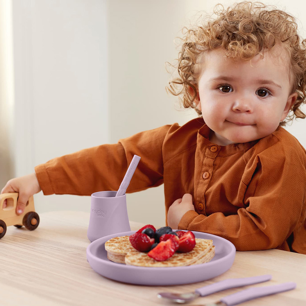 Everyday Baby silikonetallerken Lys lavendel