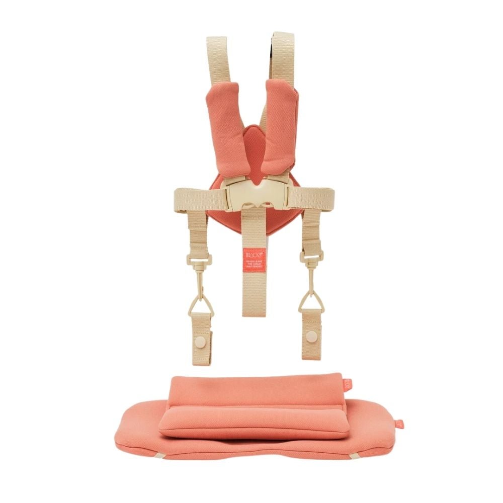KAOS KLAPP jr. harness & cushion set terracotta pink
