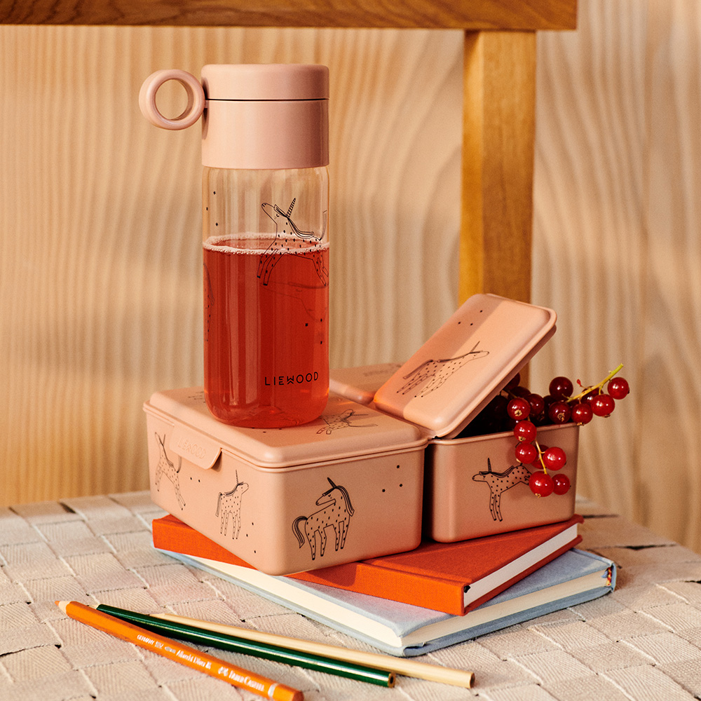 LIEWOOD Clemence vandflaske 350 ml enhjørning / pink