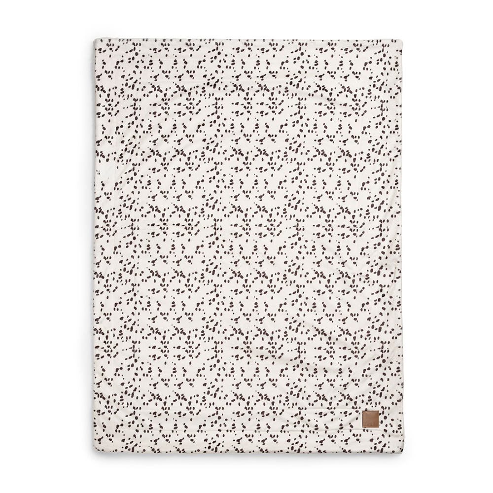 Elodie Pearl Velvet Blanket - Dalmatian Dots