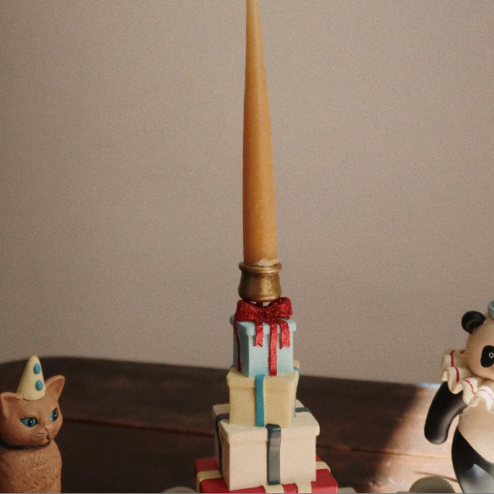 Konges Sløjd 20 Pack Birthday Train Candles Nature-One Size