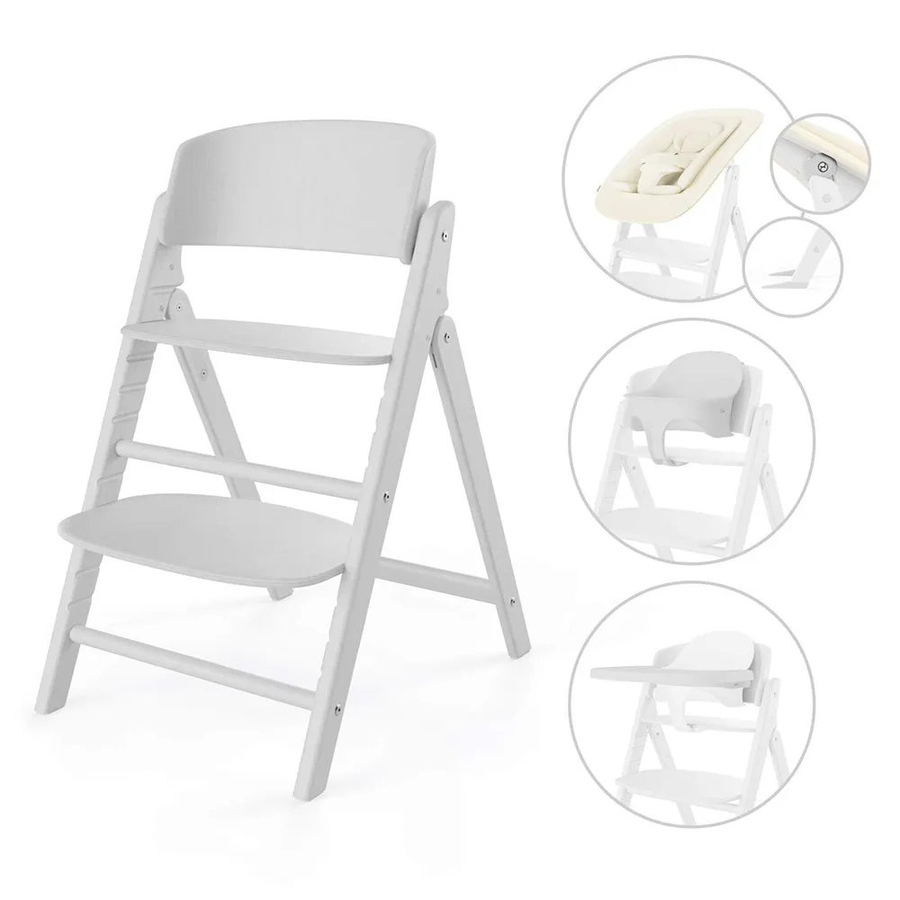Cybex Click & Fold Spisebordsstol 4-in-1 All White
