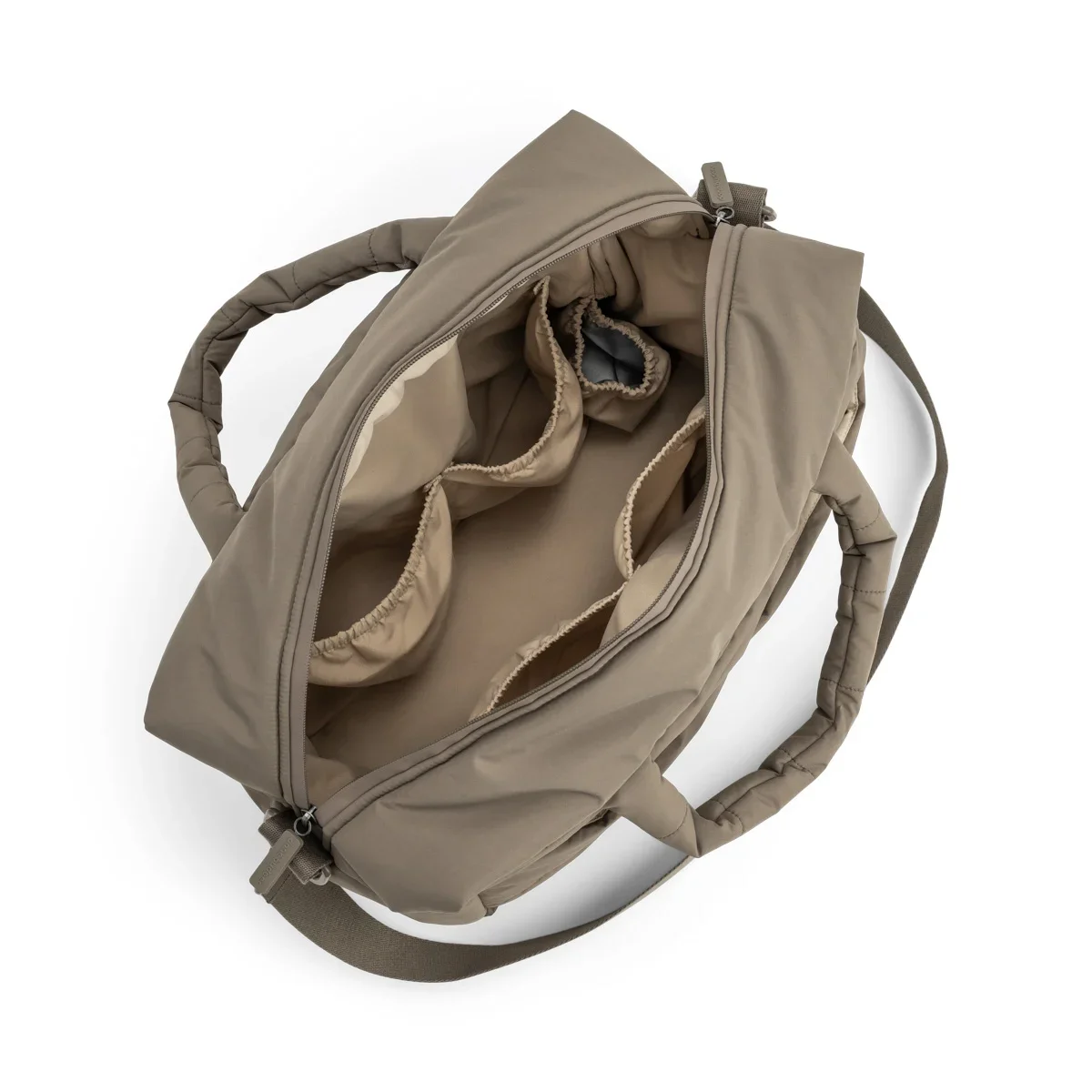 Done by Deer quiltet pusletaske taupe