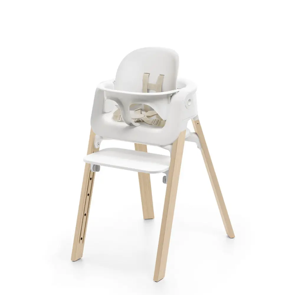 Stokke Steps 3-i-1 højstol Hvid/Natur