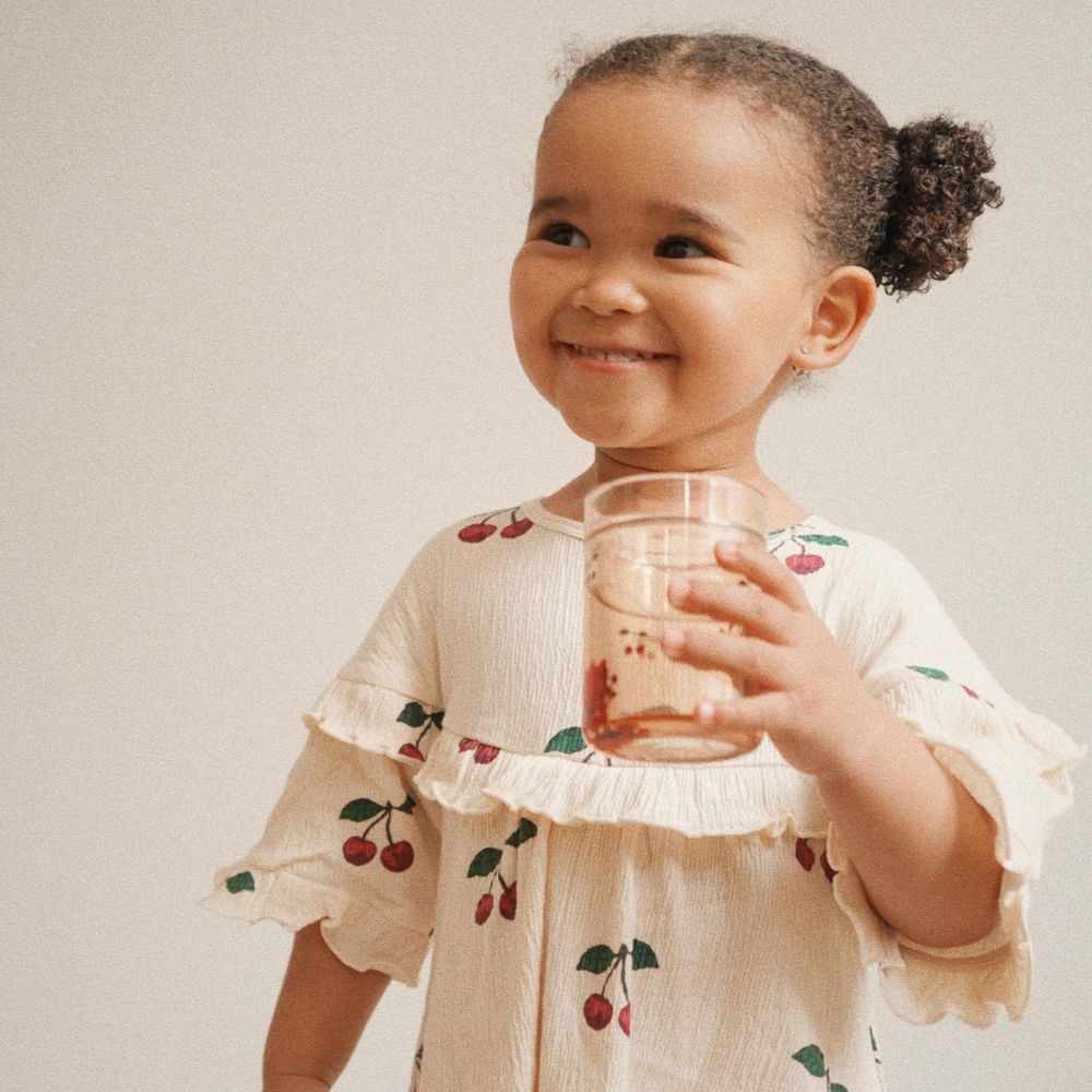 Konges Sløjd 2 Pack Glitter Cups Cherry- One Size