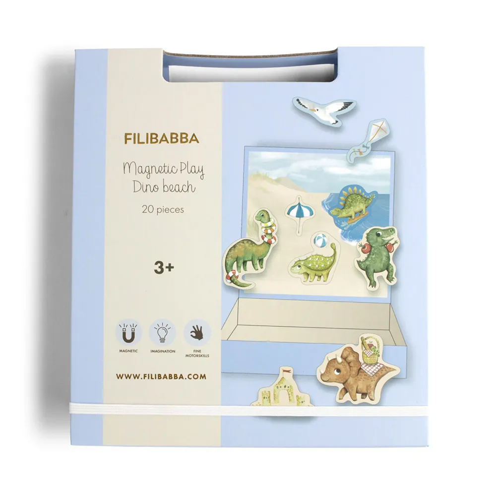 Filibabba Magnetisk spil - Dino Beach