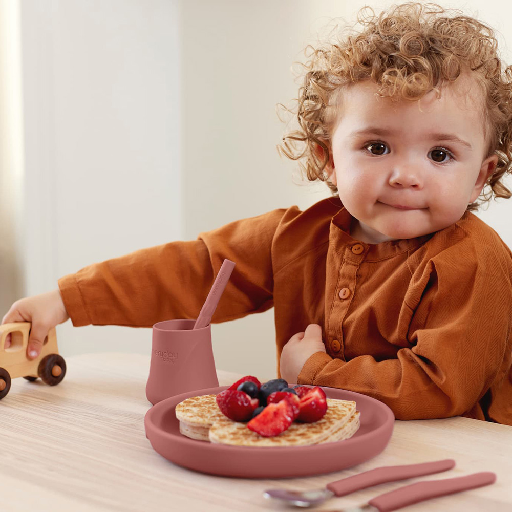 Everyday Baby silikonetallerken Nature Red