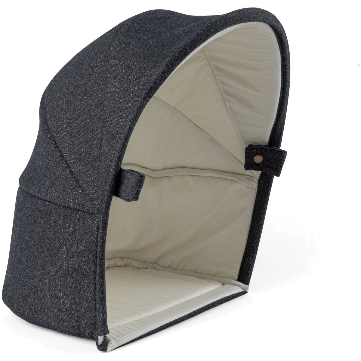 Sebra Babynest 3-i-1 med kaleche dark grey melange