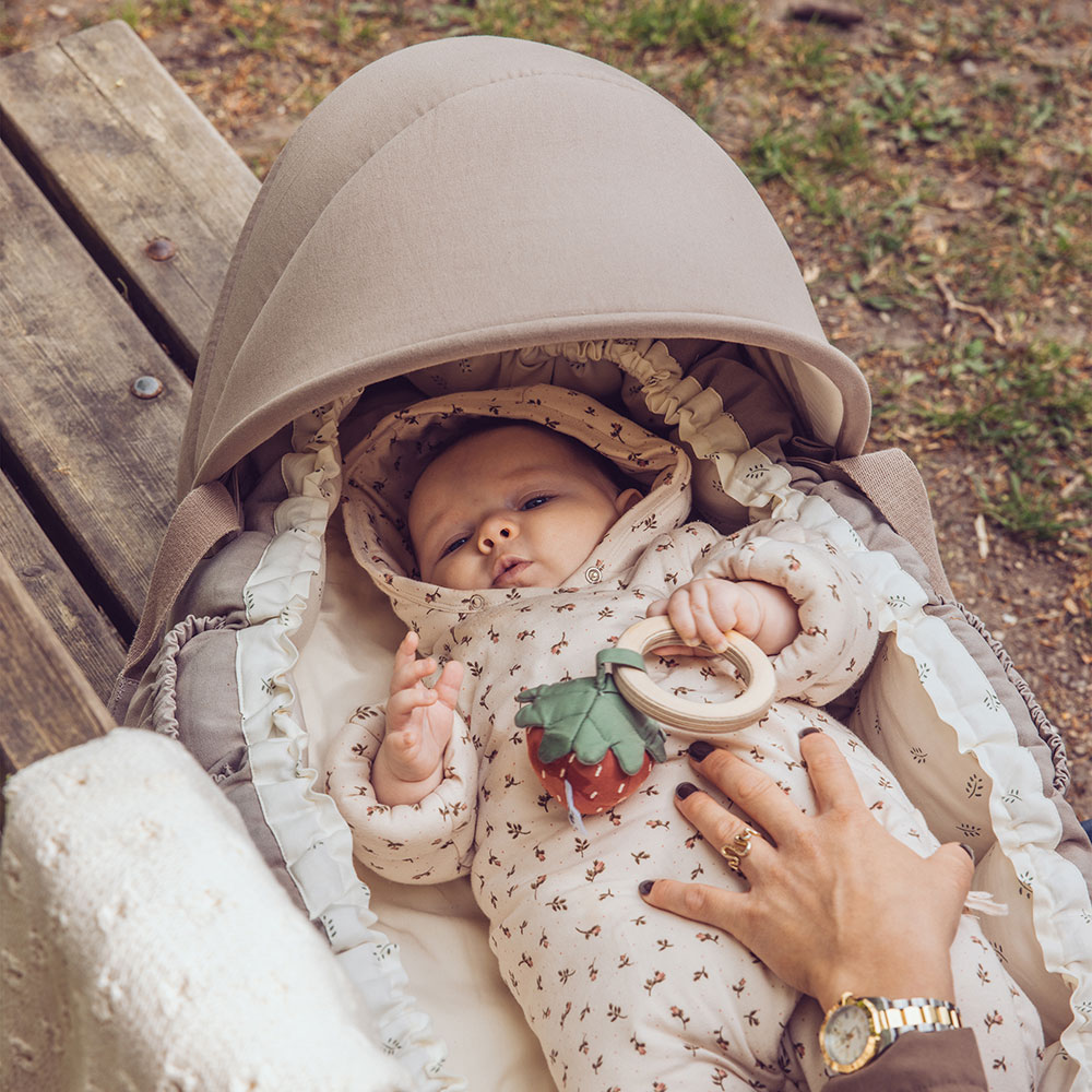 Sebra solsejl til 3-i-1 Babynest Jetty Beige