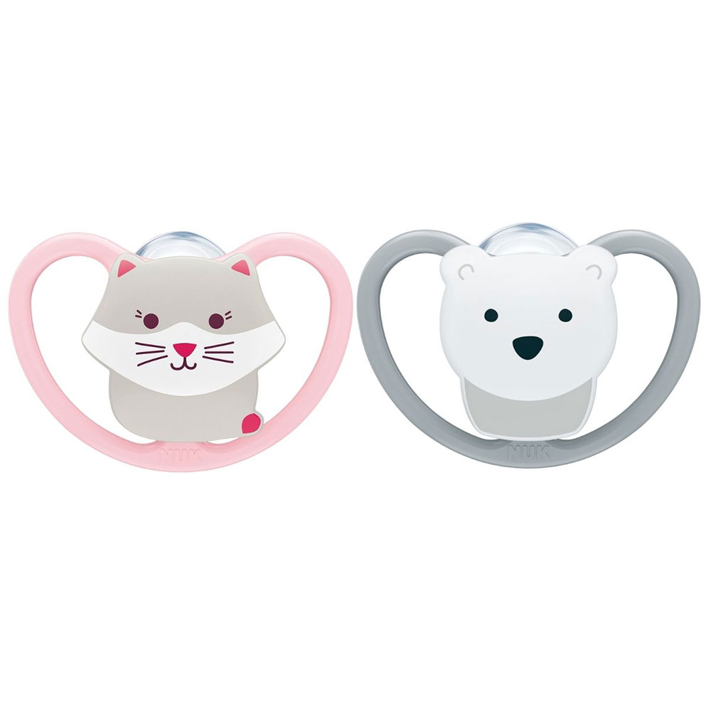 NUK Sut Perfect Match Air Cat/Polar Bear 18 mdr.+