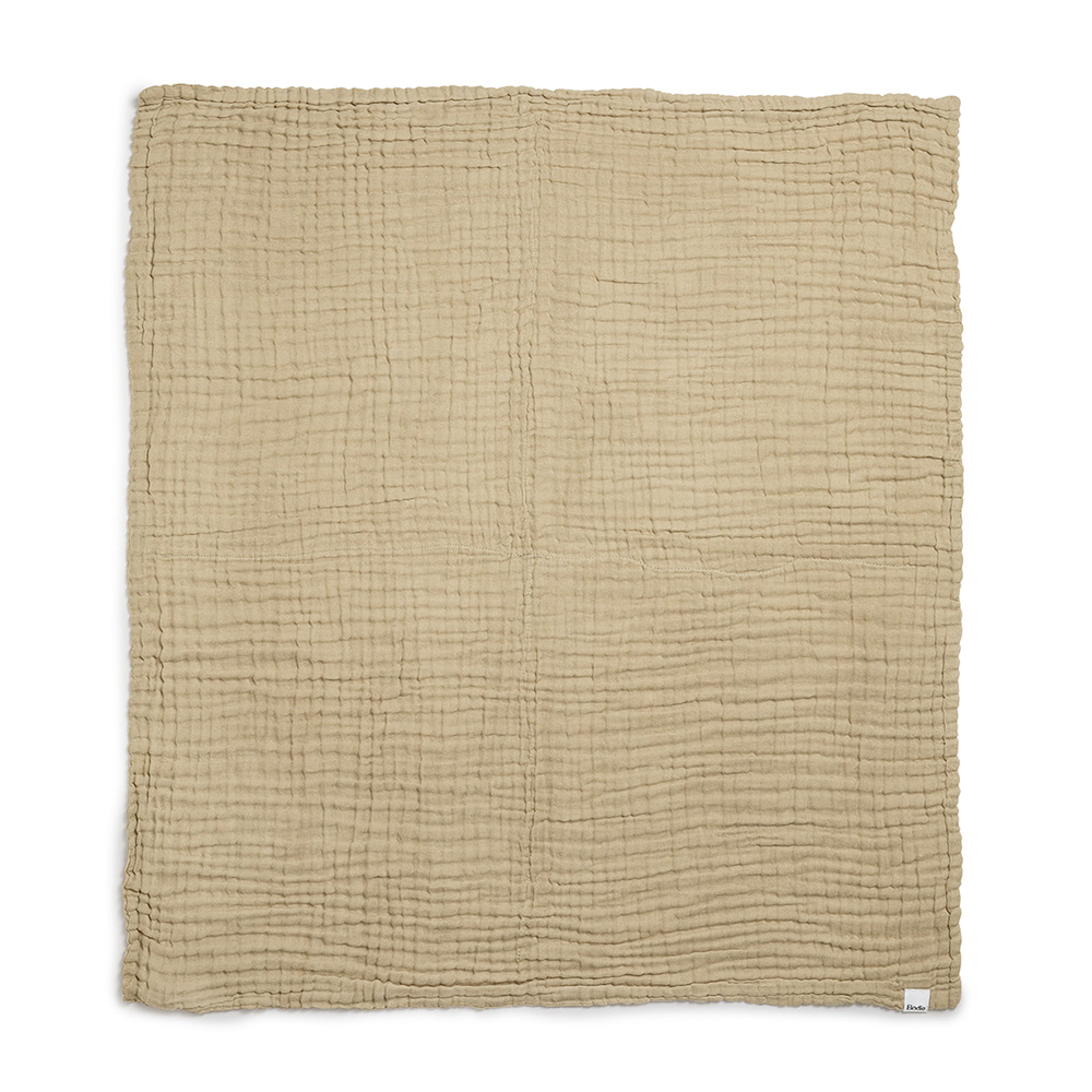 Elodie krøllet tæppe - Pure Khaki